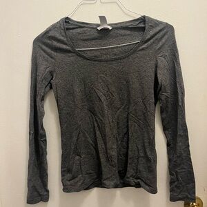 H&M Charcoal Long Sleeve Top